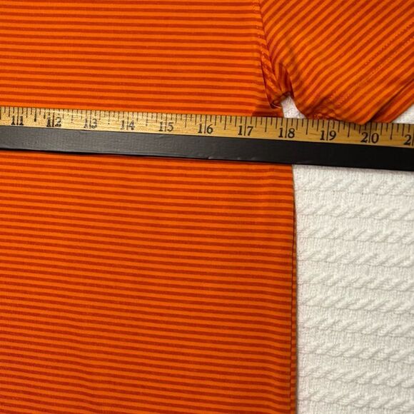 Callaway Men’s Orange Striped Opti-Dry Polo Golf Short Sleeve Shirt, Sz Medium - Picture 6 of 8
